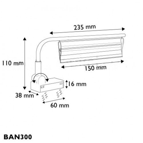 EXHIBIDOR BASE MAGNETICA CON PERFIL PLASTICO