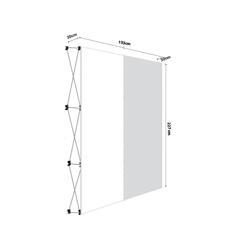 PANEL ARAÑA TEXTIL RECTO 2 CUERPOS (150*230 CMS)