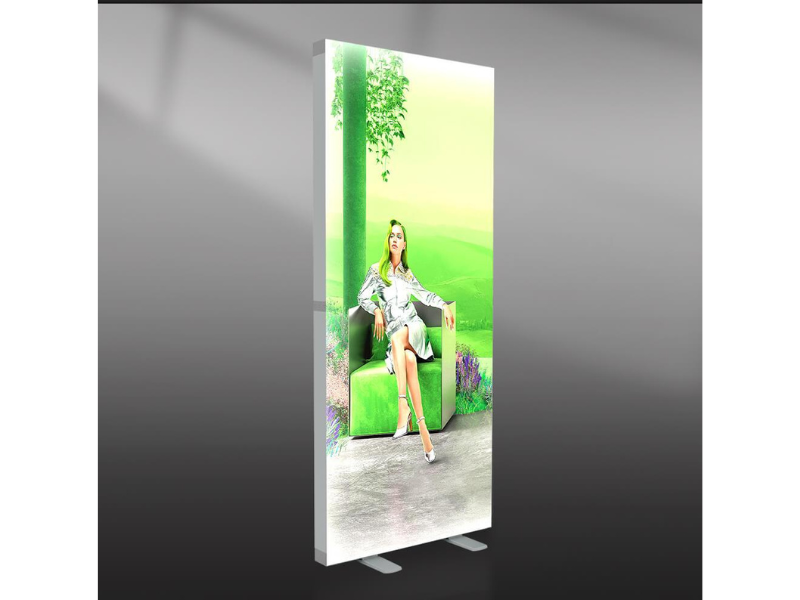 CAJA DE LUZ PERFIL ALUMINIO 6.5 CMS GRAFICA DOBLE 100*200 CMS ILUMINACION LED