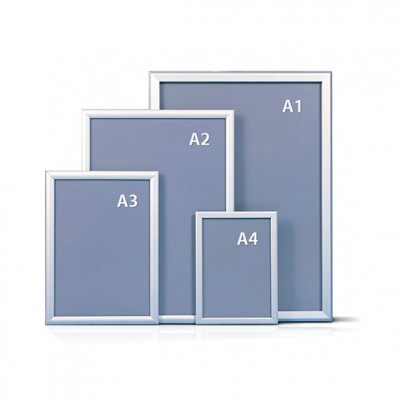 PORTA GRAFICA MARCO CLIP ALUMINIO FORMATO A1 (59.4*84.1 CMS) (C5)