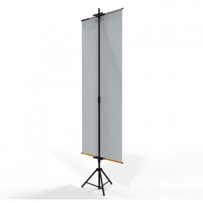 PORTA PENDON ATRIL TRIPODE PRO COLOR NEGRO MEDIDA AJUSTABLE 1.30 A 2.2 MTS (C20)