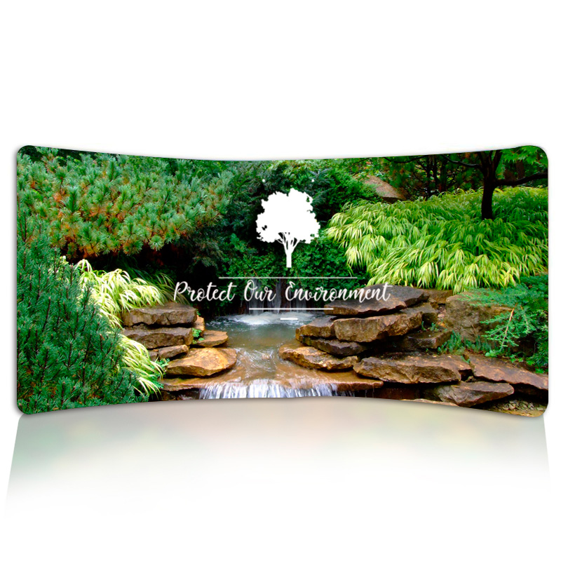 PANEL PUBLICITARIO TUBO TEXTIL CURVO 420*230 CMS